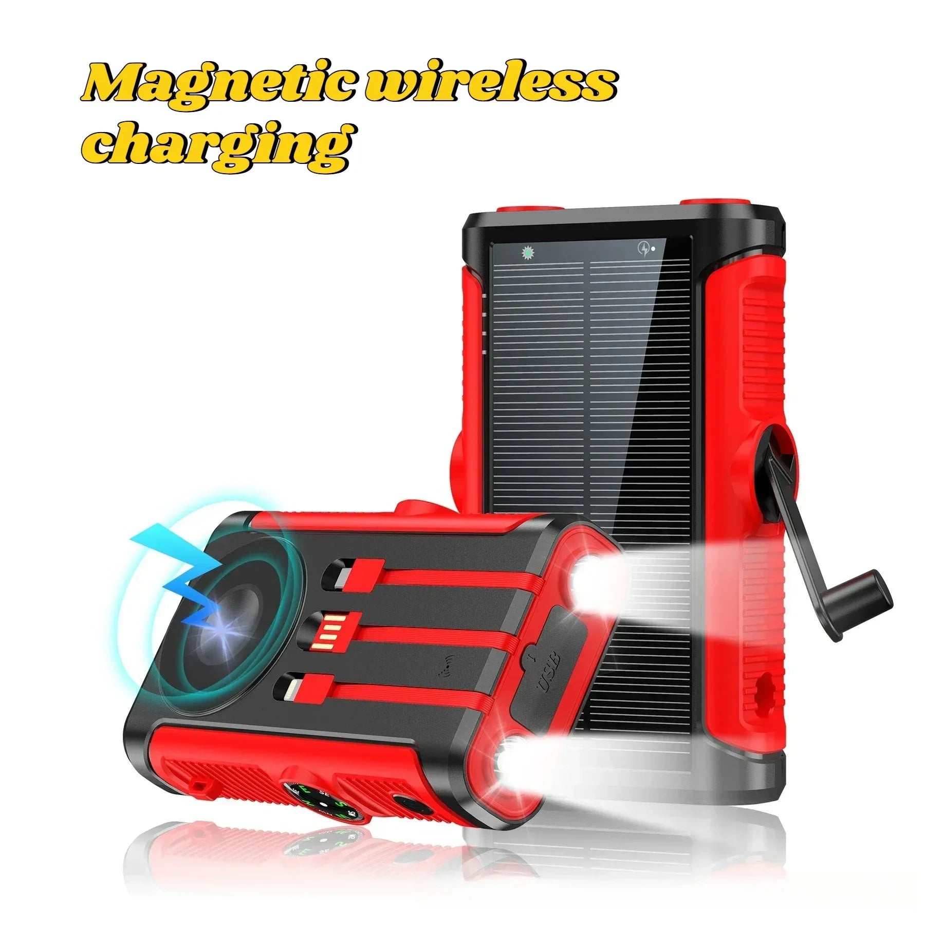 50000mAh Solar Power Bank 22.5W – Magnetic Wireless Charging Outdoor Powerbank - TREASURE ESHOP